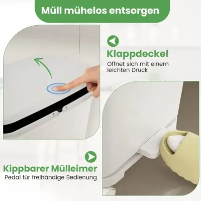 36 l odpadkový kôš Odpadkový kôš s 2 vyberateľnými nádobami