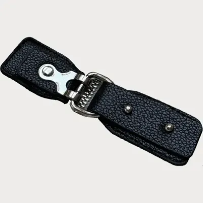 Kožená bunda s kožušinovým golierom Glakate MODA8091 čierna