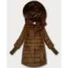 Dámska prechodná bunda  MODA1828 karamelová