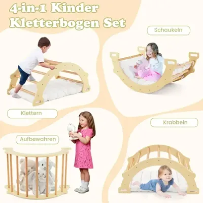 2-v-1 Arch Rocker s Cushion Double Sided Climbing Arch Natural