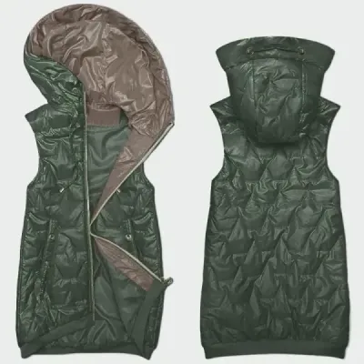 Dámska vesta MODA8240BIG khaki