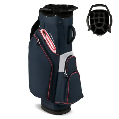 Golfová taška Ľahká golfová taška so 14 priehradkami Vodoodpudivá golfová taška Námornícka modrá