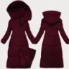 Dámska zimná bunda MODA3227 bordová