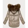 Dámska bunda bomber s kapucňou S&#039;West MODA8280 béžová