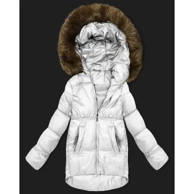 Dámska bunda bomber s kapucňou S'West MODA8280 biela Dámska bunda bomber s kapucňou S'West MODA8280 biela