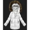 Dámska bunda bomber s kapucňou S'West MODA8280 biela