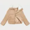 Dámska menčestrová bunda s vysokým stojačikom J Style piesková MODA3230