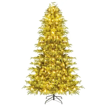 210 cm umelý vianočný stromček so svetlami Vianočný stromček zelený
