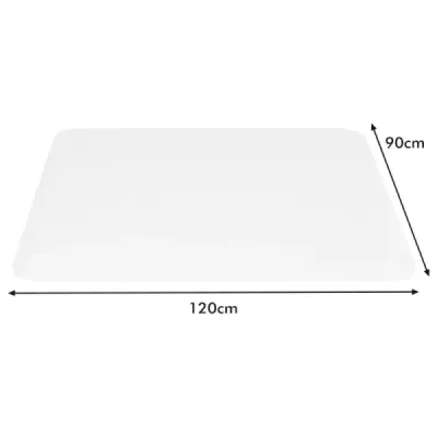 120 x 90 cm podložka pod kancelárske stoličky Transparentná PVC ochranná rohož na podlahu Ochranná rohož na podlahu