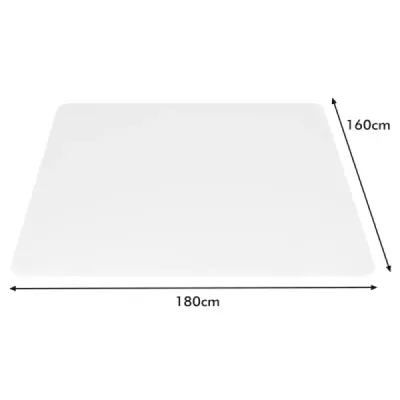 180 x 160 cm podložka pod kancelárske stoličky Transparentná PVC ochranná rohož na podlahu Ochranná rohož na podlahu