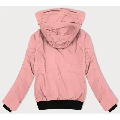 Krátka dámska bunda MODA9215 ružová
