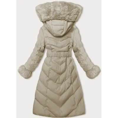 Dámska zimná bunda MODA3156 béžová