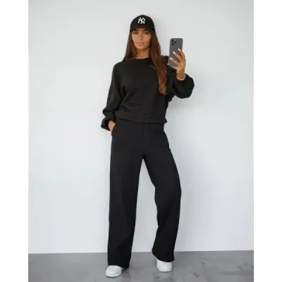 Dámsky set mikina + nohavice MODA1108 čierny