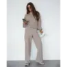 Dámsky set mikina + nohavice MODA1108 béžový