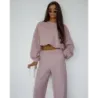 Dámsky set mikina + nohavice MODA1108 púdrovo ružovy