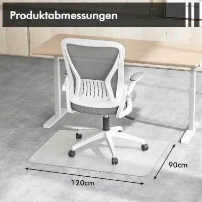 120 x 90 cm podložka pod kancelárske stoličky Transparentná PVC ochranná rohož na podlahu Ochranná rohož na podlahu