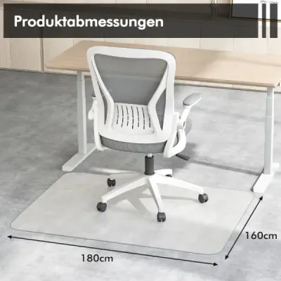 180 x 160 cm podložka pod kancelárske stoličky Transparentná PVC ochranná rohož na podlahu Ochranná rohož na podlahu