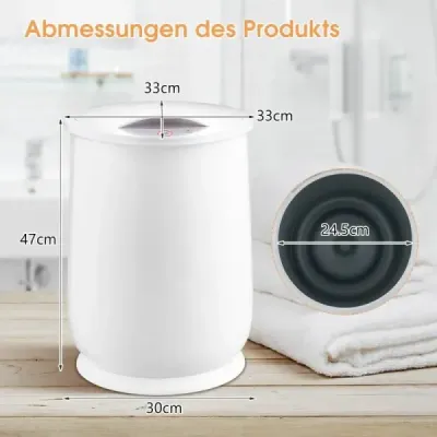 21L ohrievač uterákov Vedro s časovačom Elektrický sušič uterákov Stropný ohrievač biely