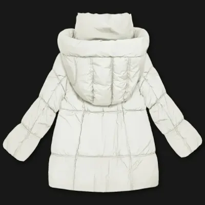 Dámska páperová bunda S'West oversize broken white MODA8539