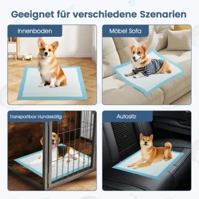 Výcvikové podložky pre psov, nepriepustné 6-vrstvové prevedenie, podložky pre šteňatá Puppy-Pads (76 x 76 cm 150 ks)