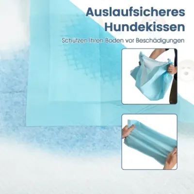 Výcvikové podložky pre psy, nepriepustné, 6vrstvové prevedenie, podložky pre šteňatá, 90 x 90 cm, 100 kusov