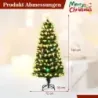 150 cm Umelý vianočný stromček s osvetlením a hviezdičkou Mini vianočný stromček
