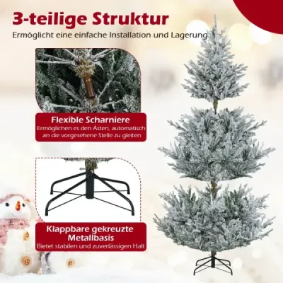 210 cm umelý vianočný stromček s 500 viacfarebnými RGB svetlami ovládanými aplikáciou