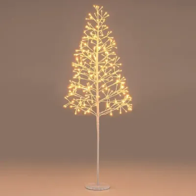 LED stromček so svetielkami s teplými bielymi LED svetlami Brezový stromček Umelý vianočný stromček 150 cm