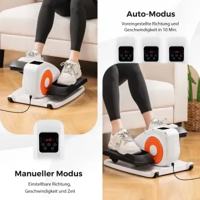 Eliptický trenažér pod stôl elektrický sediaci pedálový trenažér pre seniorov tichý fitnes stroj s monitorom na displeji