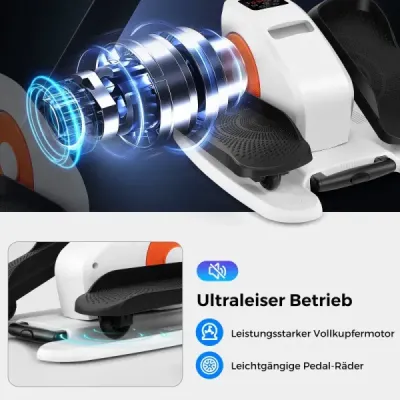 Eliptický trenažér pod stôl elektrický sediaci pedálový trenažér pre seniorov tichý fitnes stroj s monitorom na displeji
