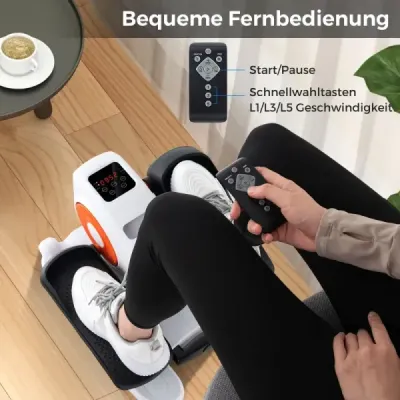 Eliptický trenažér pod stôl elektrický sediaci pedálový trenažér pre seniorov tichý fitnes stroj s monitorom na displeji