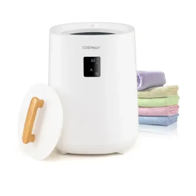 Stropný ohrievač uterákov 18 L s LED displejom a automatickým vypínaním prenosný držiak na horúce uteráky Biely