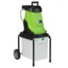 2800W Elektrický drvič so zbernou nádobou 50L Drvič dreva Elektrický záhradný drvič Zelený
