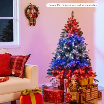 Umelý vianočný stromček s osvetlením a diaľkovým ovládaním 150 cm vianočný stromček s 250 ovládanými cez APP