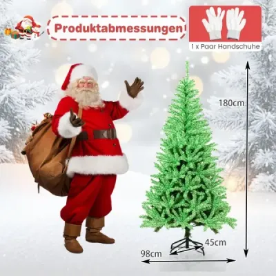 180 cm umelý vianočný stromček, svieti v tme, jedľa, vianočný stromček, umelý stromček