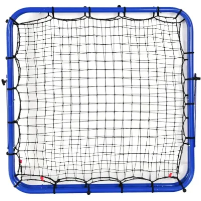 Futbalová odrazová bránka s nastaviteľnými uhlami, obojstranná futbalová sieť, odrazová stena 100 x 100 cm