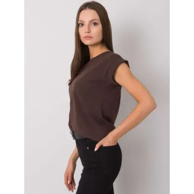 Dámske bavlnené tričko MODA4833 hnedá