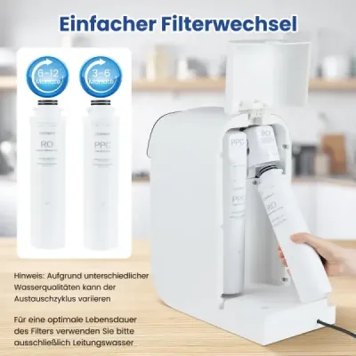 Kuchynský vodný filter s 5-stupňovým RO+PPC filtračným systémom s UV svetlom a reverznou osmózou