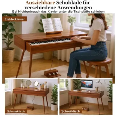 88-klávesové piano s digitálnym push-pull zásuvkou