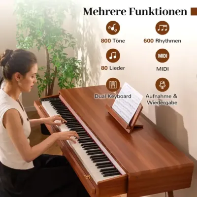 88-klávesové piano s digitálnym push-pull zásuvkou