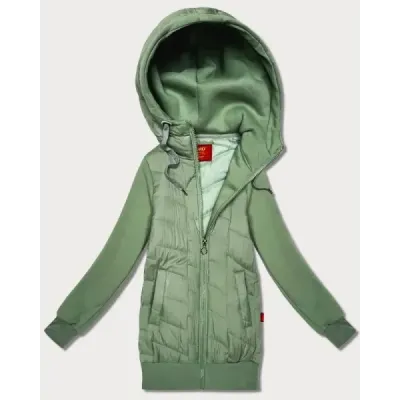Dámska mikina s kapucňou  MODA175  pistaciová