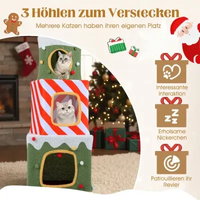 Vianočný stromček pre vnútorné mačky 120 cm roztomilý lezecký nábytok