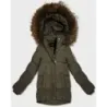 Dámska zimná bundai MODA60610 zelená