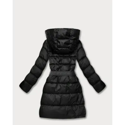 Obojstranná dámska zimná bunda plus size  MODA6008BIG  čierna/panther