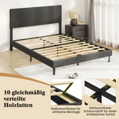 Zamatový rám postele s rozmermi 160 x 200 cm a výškovo nastaviteľným čelom v tvare chevronu. Čalúnený rám postele, sivý.