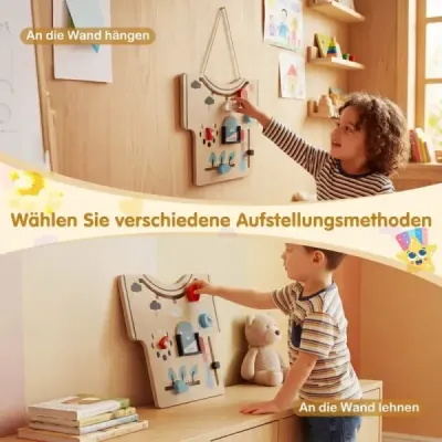 Detský mesačný kalendár, drevené hračky Montessori, ročné obdobia, počasie, fázy mesiaca, príroda