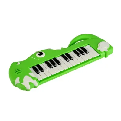 25-klávesové detské digitálne piano so vstavanou hudbou a svetlom, elektronické klavírne klávesnice, zelené