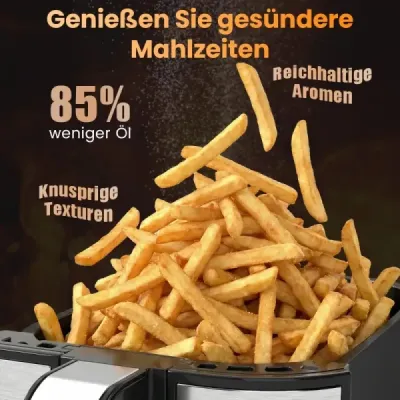 10 v 1 dvojzónová fritéza 85 L fritéza s okienkom a dotykovým displejom, vhodná do umývačky riadu