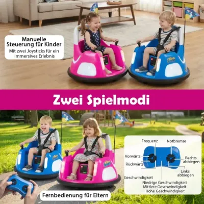 12V detské elektrické autíčko, batériové vozidlo s blikajúcimi svetlami a diaľkovým ovládaním, ružové
