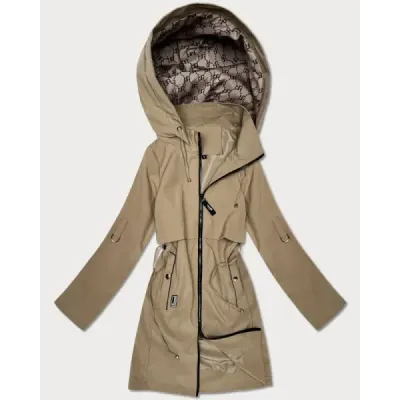 Dámska jarná bunda MODA0409 piesková